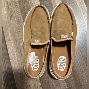 Hey Dude Womens Slip-On Loafers in Tan